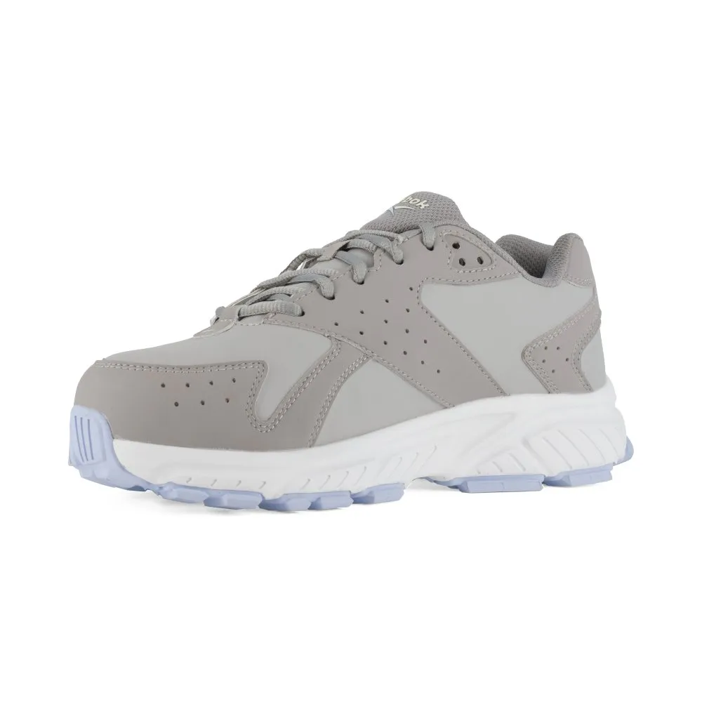 Reebok Hyperium Retro Trail Running Work Shoe Women's Composite Toe Shoe Rb364 In Grey And Powder Blue