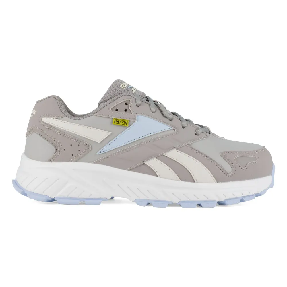 Reebok Hyperium Retro Trail Running Work Shoe Women's Composite Toe Shoe Rb364 In Grey And Powder Blue