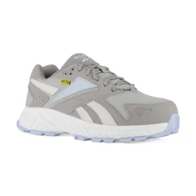 Reebok Hyperium Retro Trail Running Work Shoe Women's Composite Toe Shoe Rb364 In Grey And Powder Blue