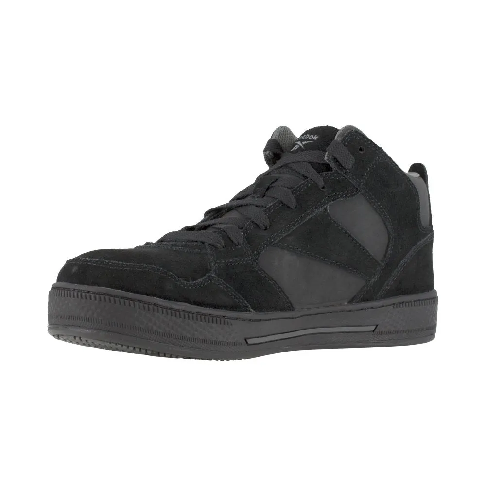 Reebok Men's Dayod Skateboard Work Shoe's High-top Composite Toe Rb1735 In Black