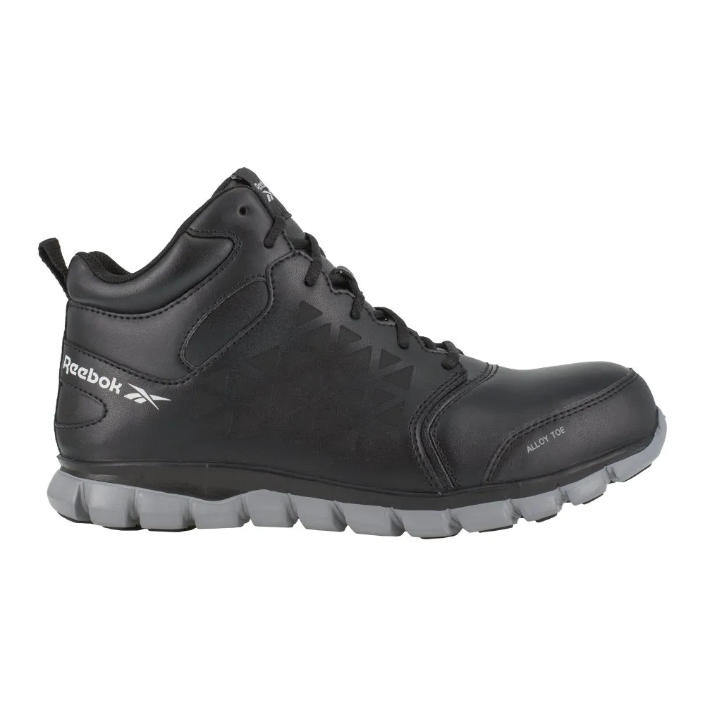 Reebok Sublite Cushion Work Athletic Mid-cut Women's Alloy Toe Rb142 In Black