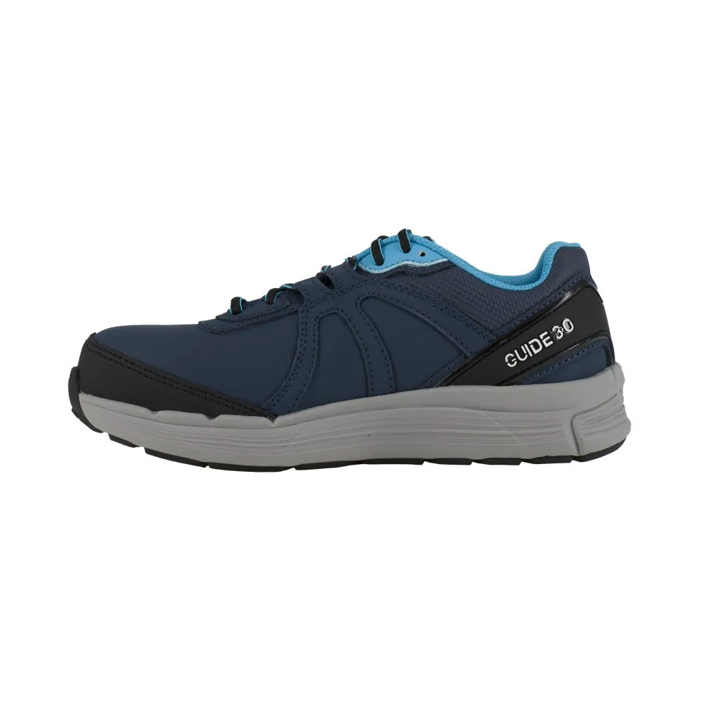 Reebok Women's Performance Guide Work Cross Trainer Steel Toe Rb354 In Navy And Light Blue