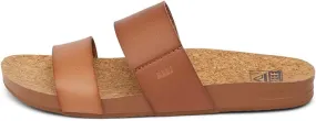 Reef Women's Cushion Vista Fashion Slide Sandal, Vegan Leather Strap, Soft Footbed