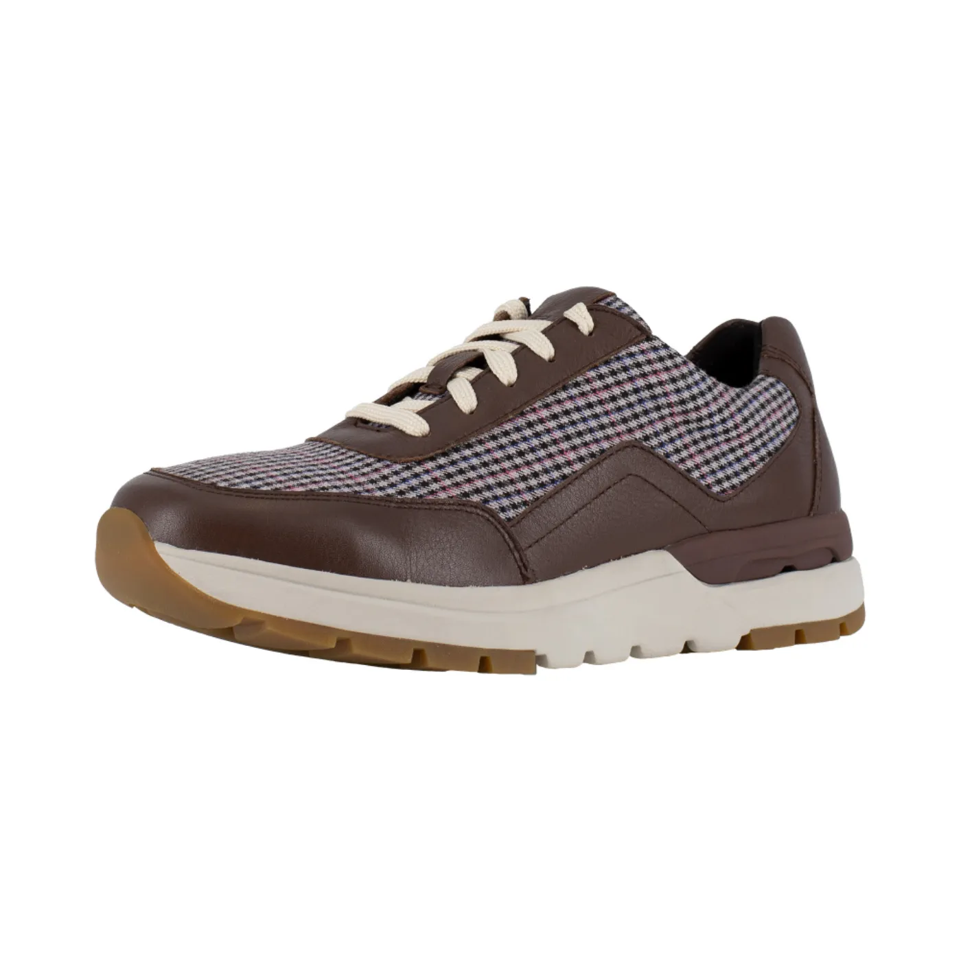 Rockport Women's Brown Plaid Composite Toe EH Pulse Tech Work Sneaker-RK773