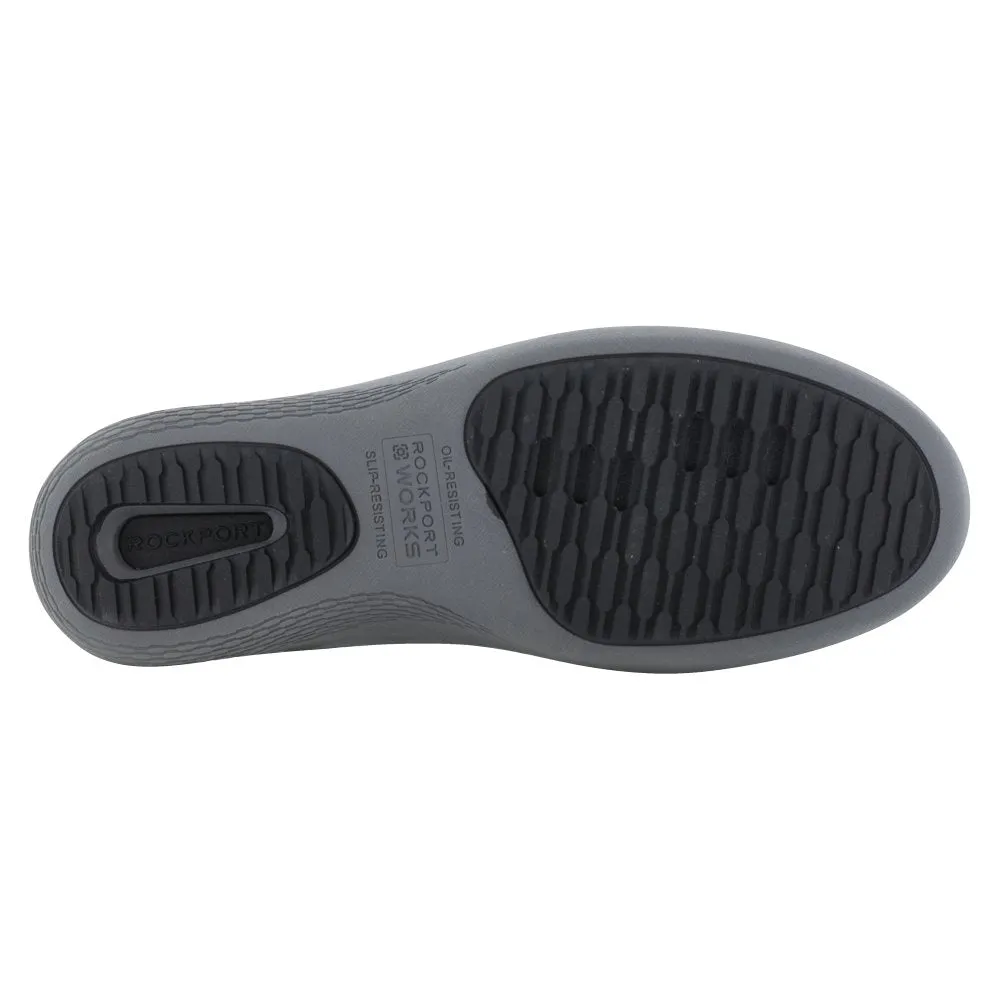 Rockport Work Zip Bootie Women's Composite Toe Shoe's Rk684 In Black