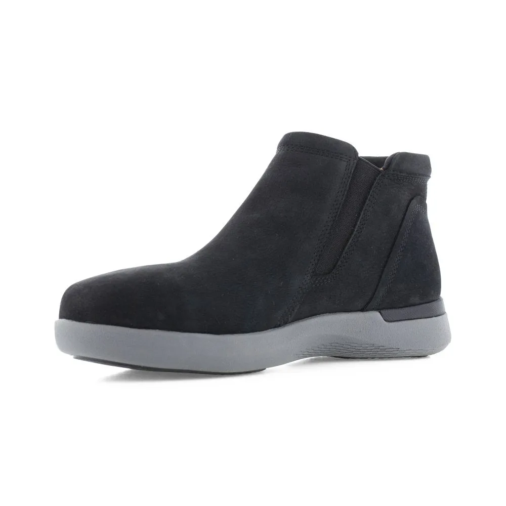 Rockport Work Zip Bootie Women's Composite Toe Shoe's Rk684 In Black