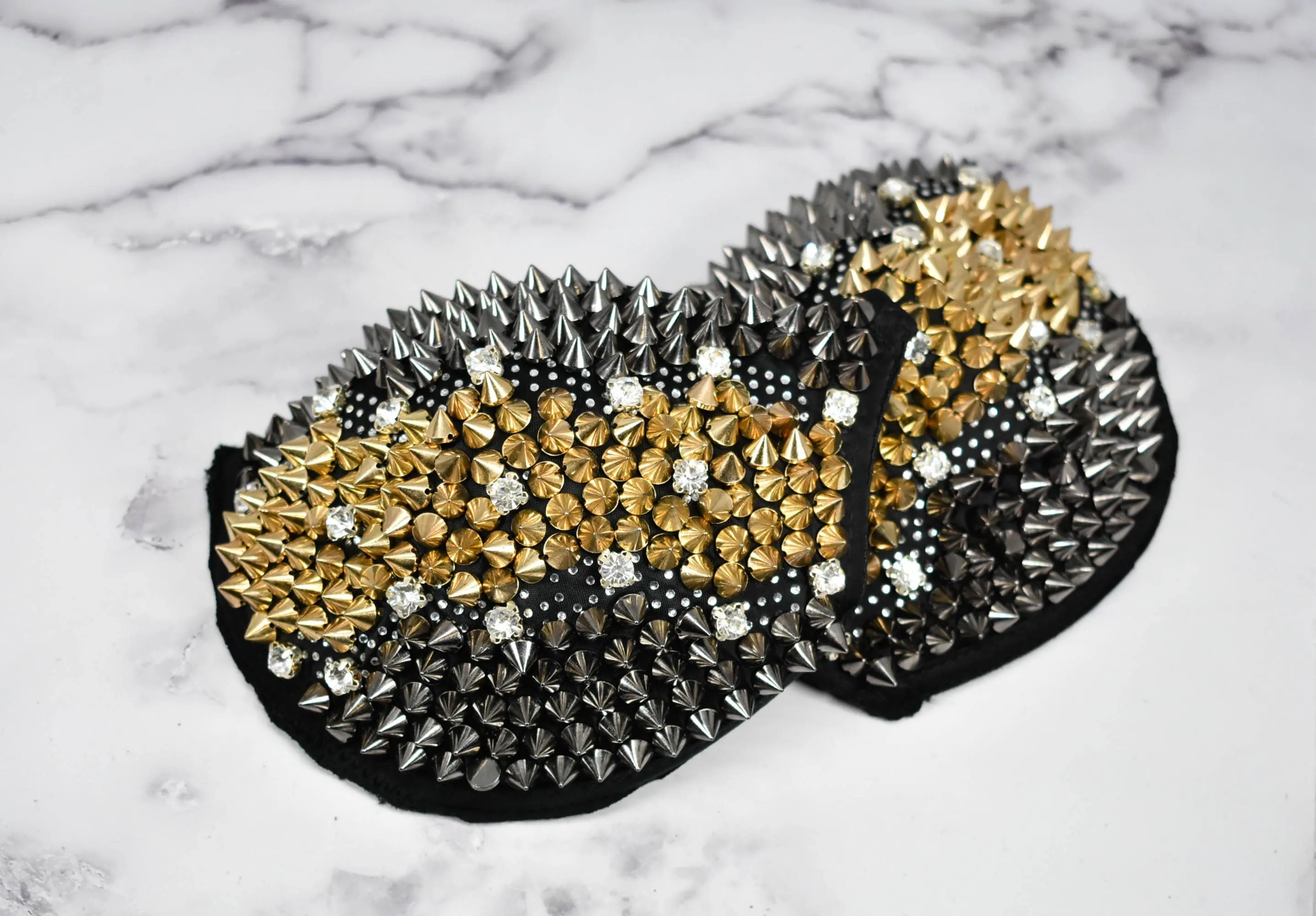 Spiked Rhinestone Shoulder Pad - 1 Piece