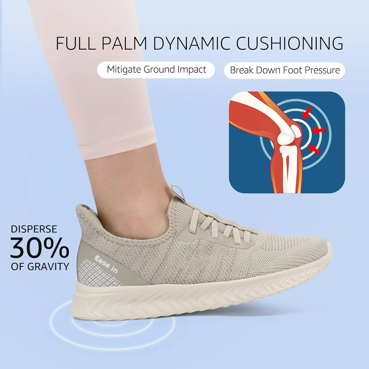STQ Slip On Shoes Womens Orthopedic Walking Sneakers Lightweight Ladies Pregnancy Maternity Nurse Tennis Shoes for Plantar Fasciitis Relief Arch Support