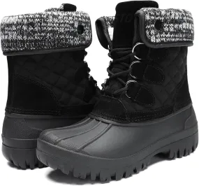 STQ Womens Winter Duck Boots Waterproof Cold Weather Snow Boots