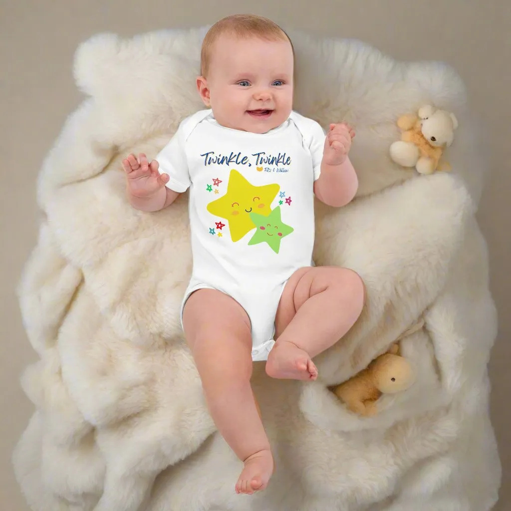 Sustainable baby bodysuit, Twinkle