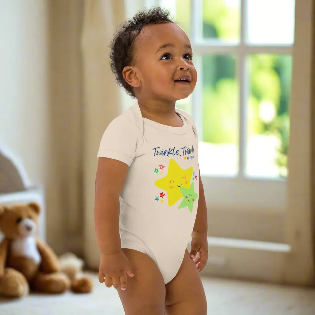 Sustainable baby bodysuit, Twinkle