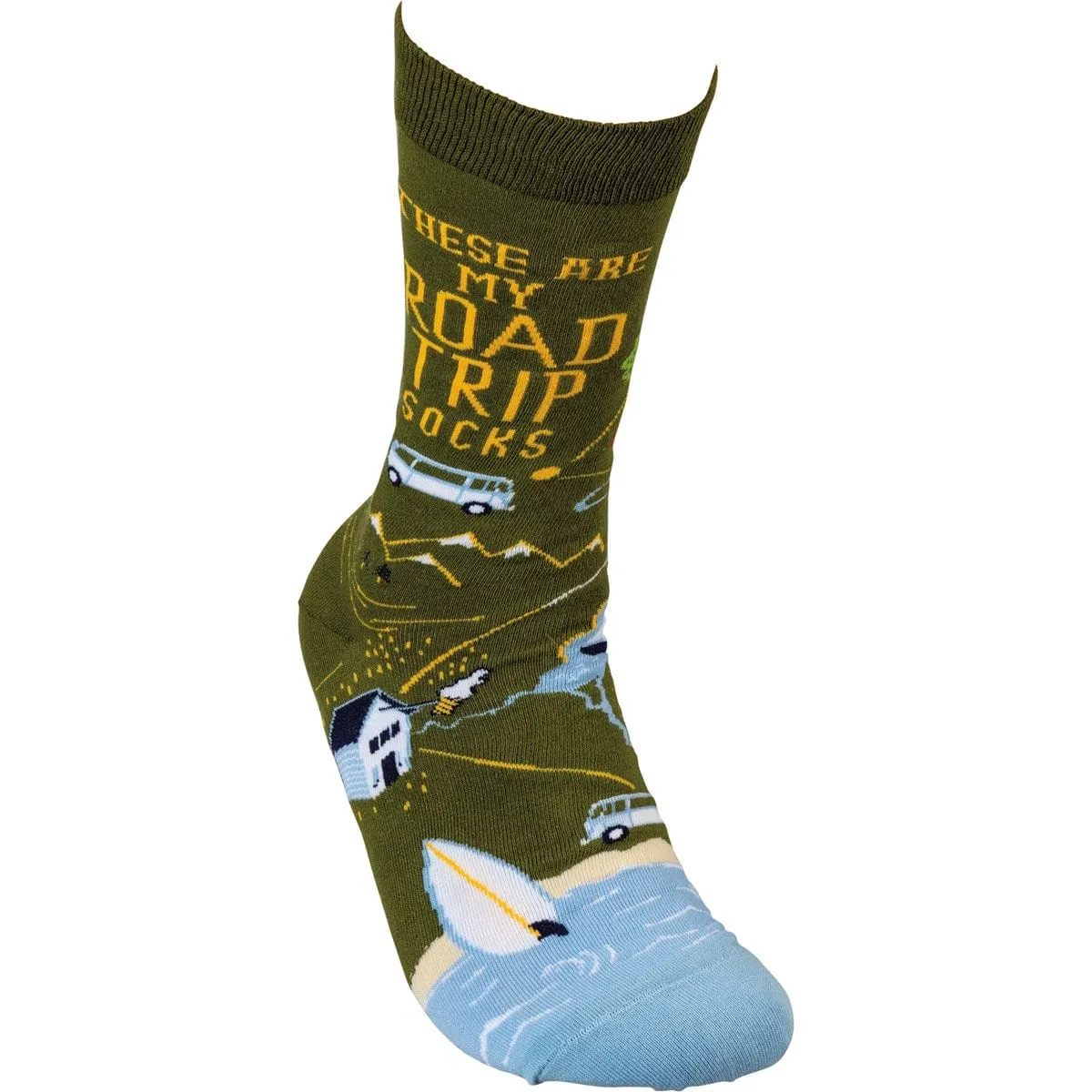 The Bullish Store These Are My Road Trip Socks Colorful Funny Novelty Socks