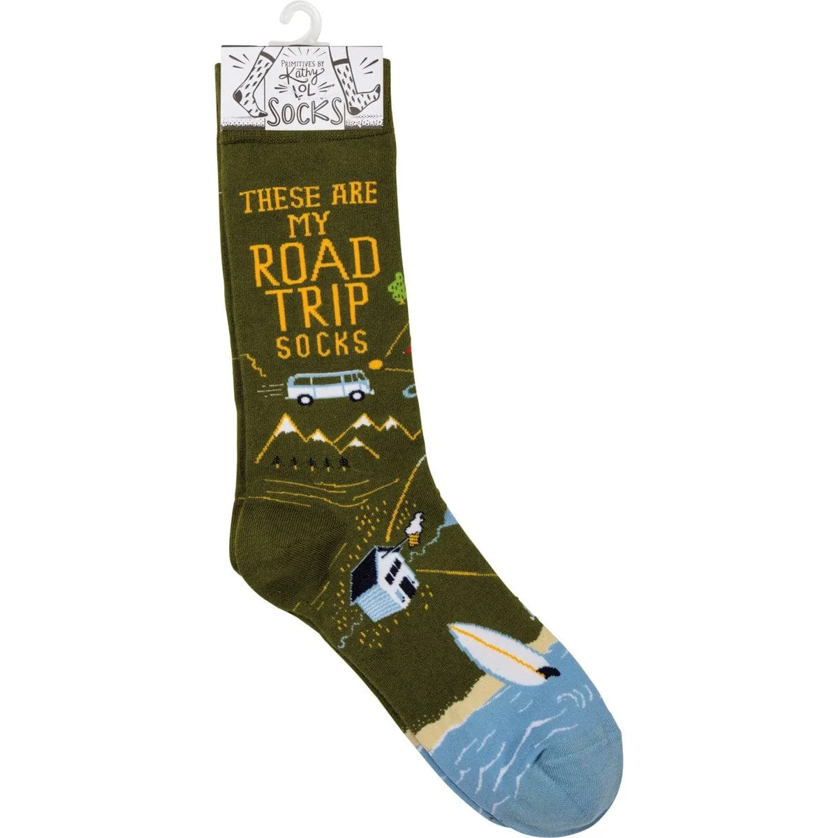 The Bullish Store These Are My Road Trip Socks Colorful Funny Novelty Socks