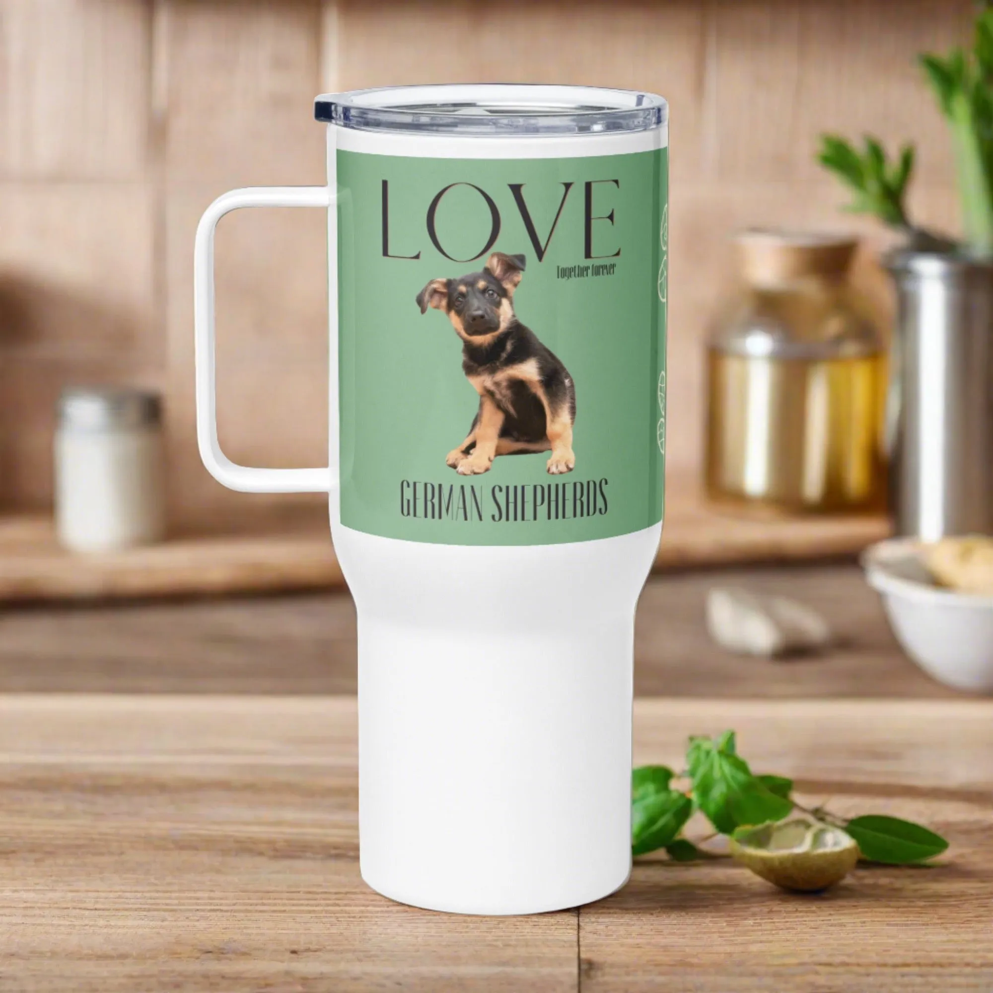 Travel mug, German Shepherd