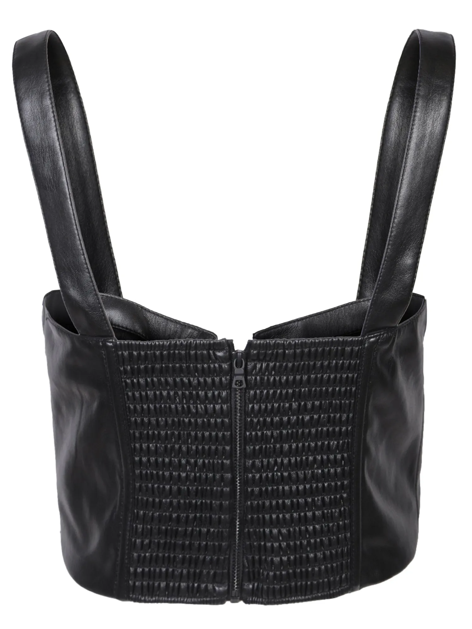 Vegan Leather black bustier