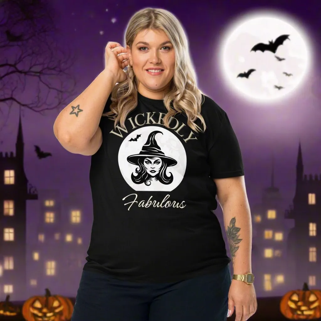 Vegan Organic Wickedly Fabulous Halloween T-Shirt
