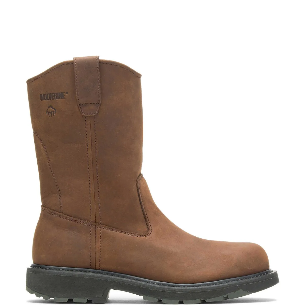 Wolverine 10" Wellington Men's Soft Toe Work Boot (w04727) In Dark Brown