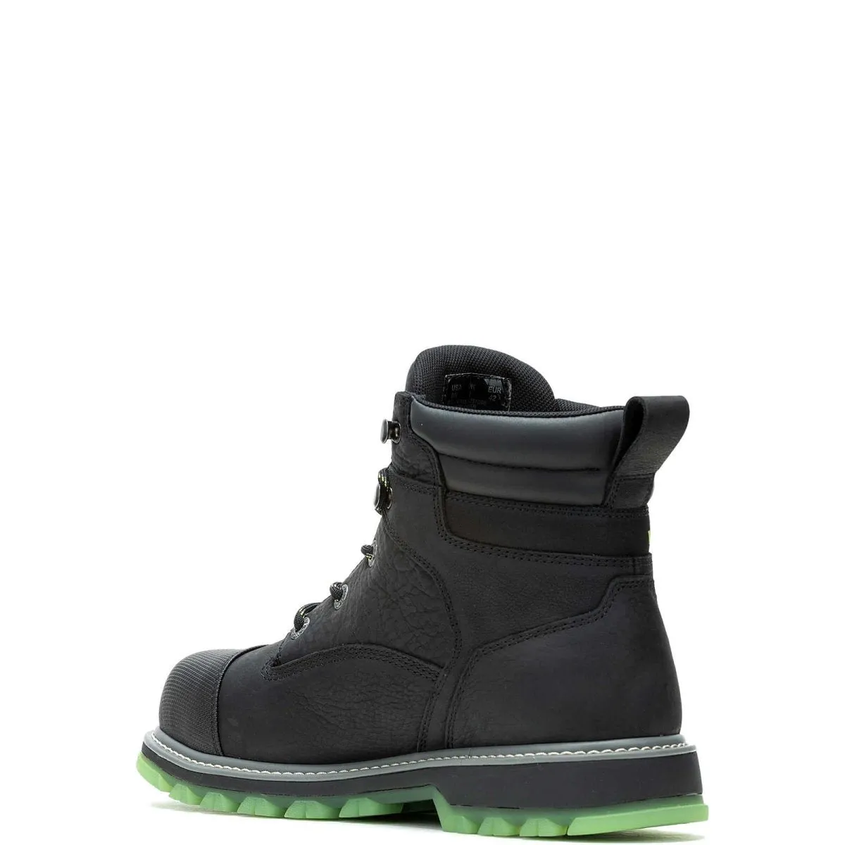 Wolverine Floorhand Lx Cap Toe Men's Steel Toe 6" Work Boot (w231098) In Black