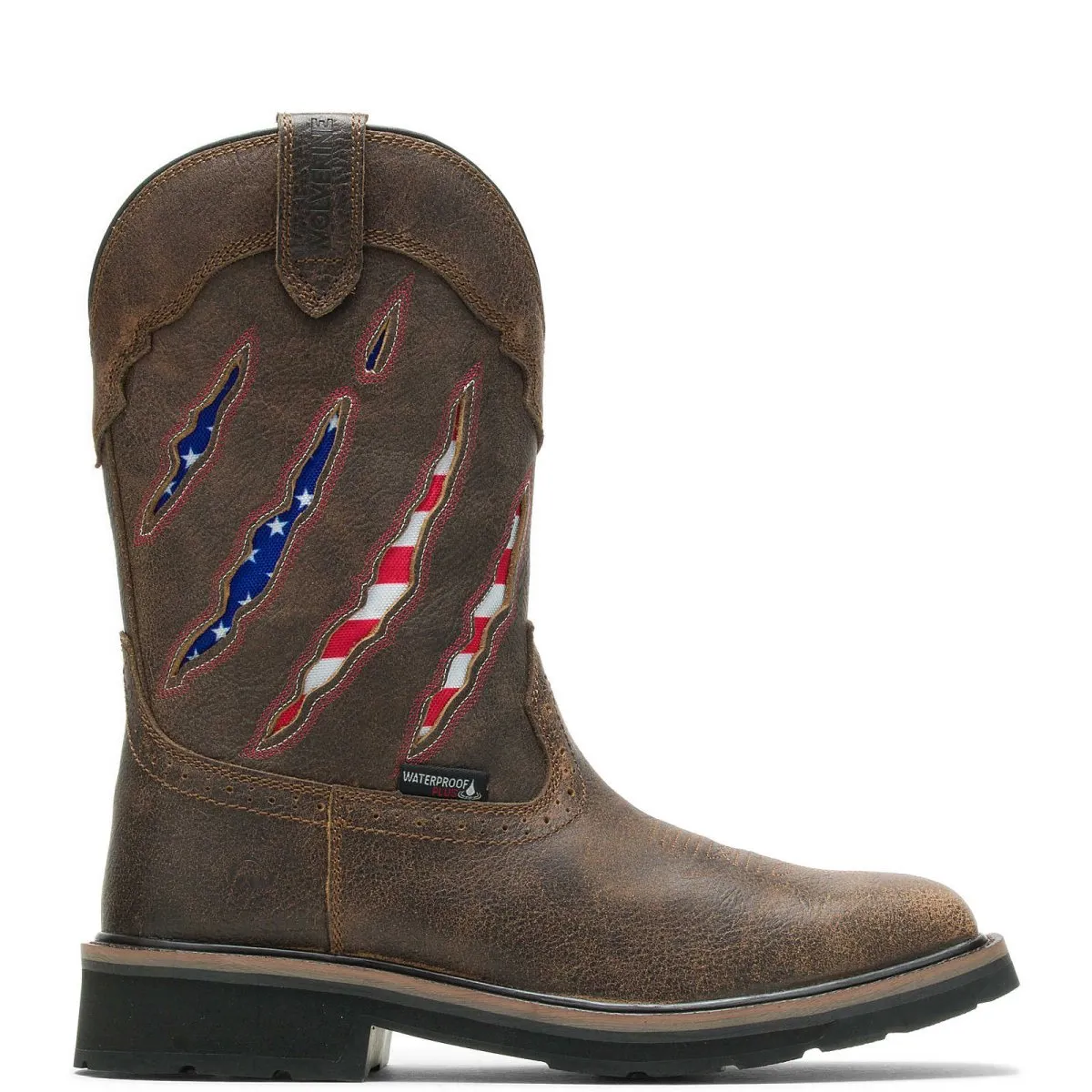 Wolverine Men's Rancher Claw Wellington Steel Toe Work Boot (w201218) In Flag/brown
