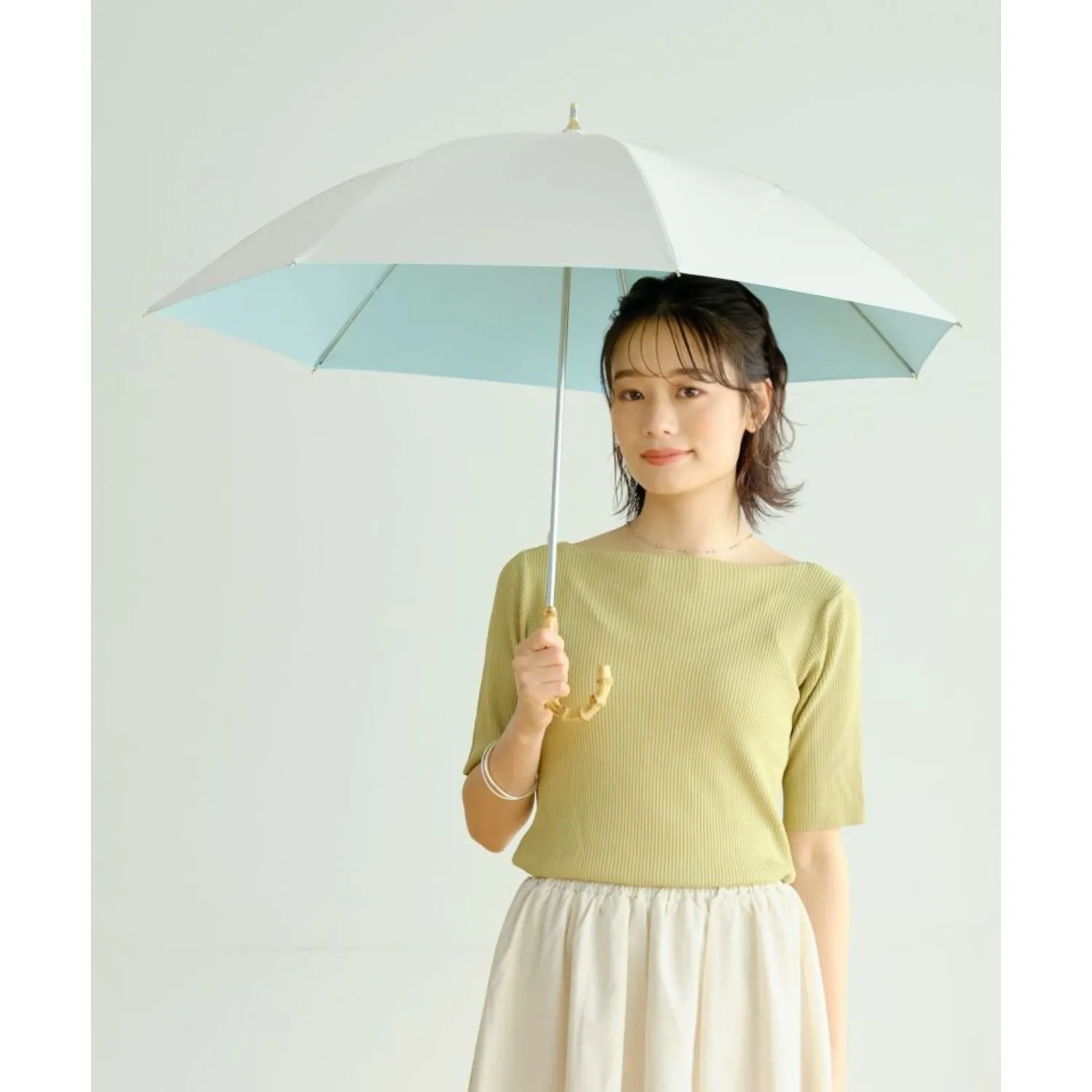WPC Color Inside UV Protection UPF 50  Umbrella 50cm