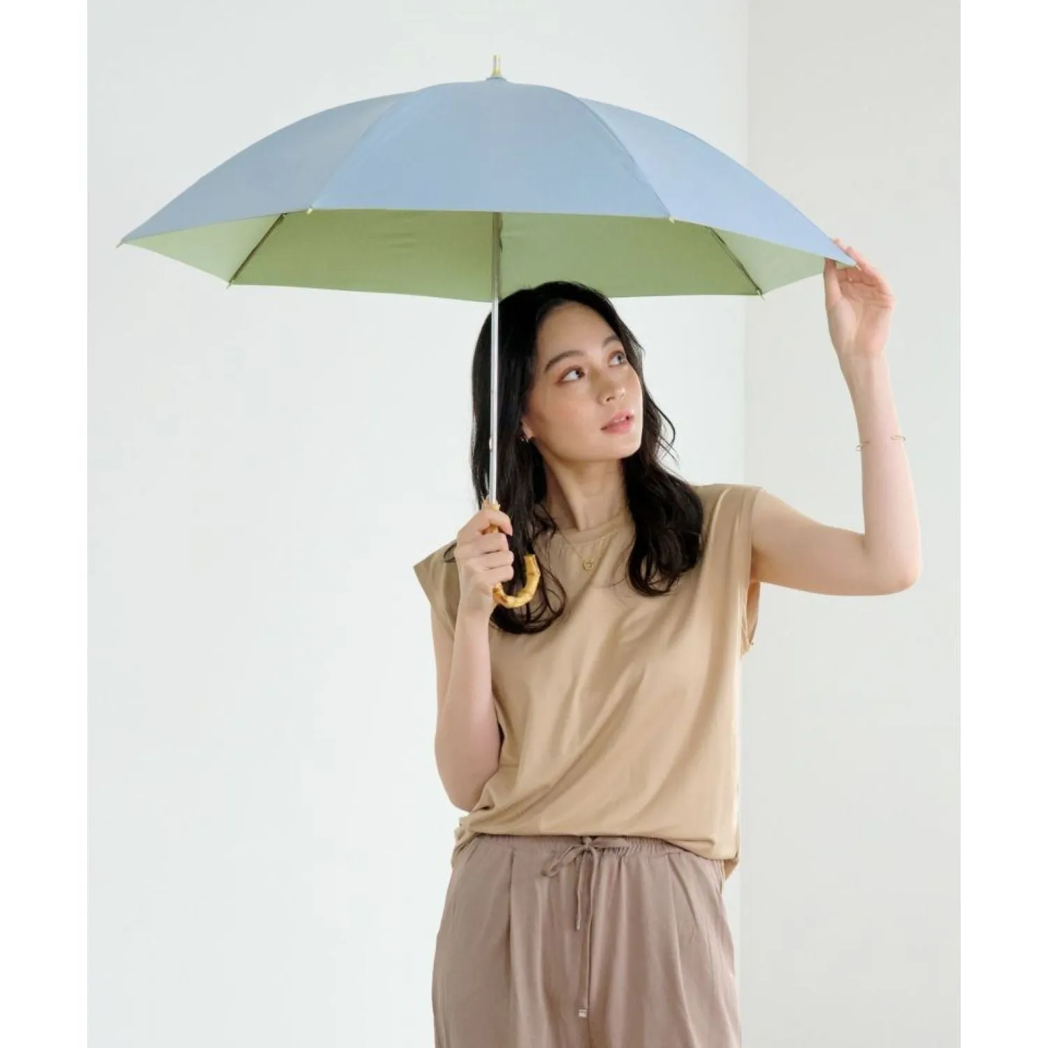 WPC Color Inside UV Protection UPF 50  Umbrella 50cm