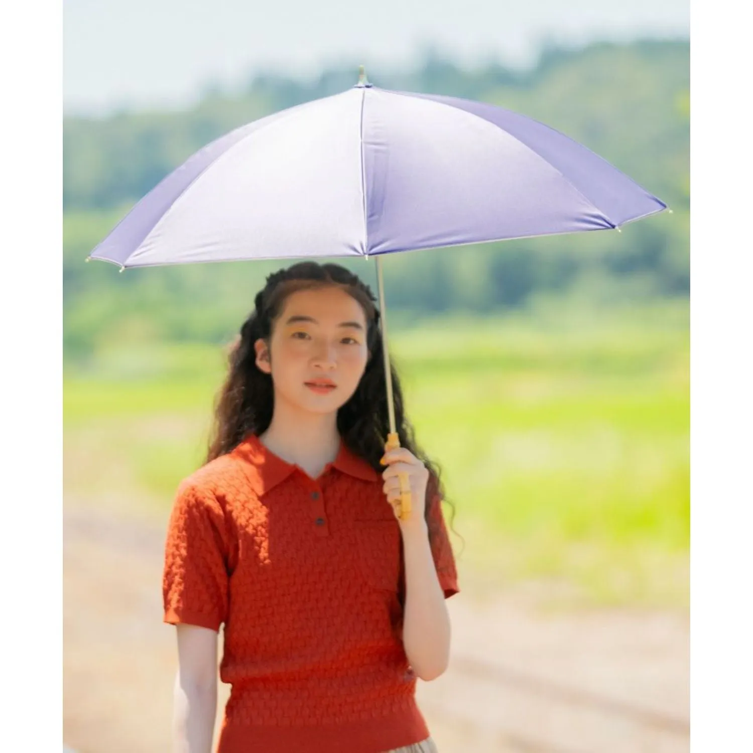 WPC Color Inside UV Protection UPF 50  Umbrella 50cm