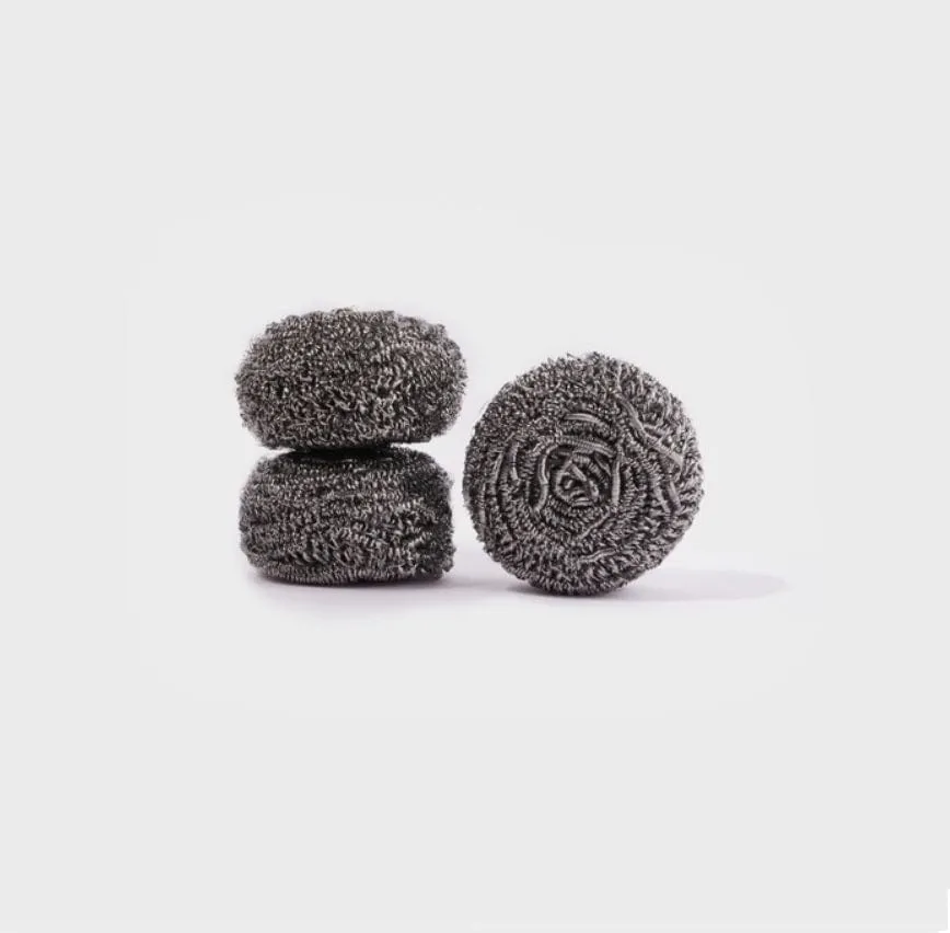 zero waste club- Sustainable Stainless steel scourers pack of 3